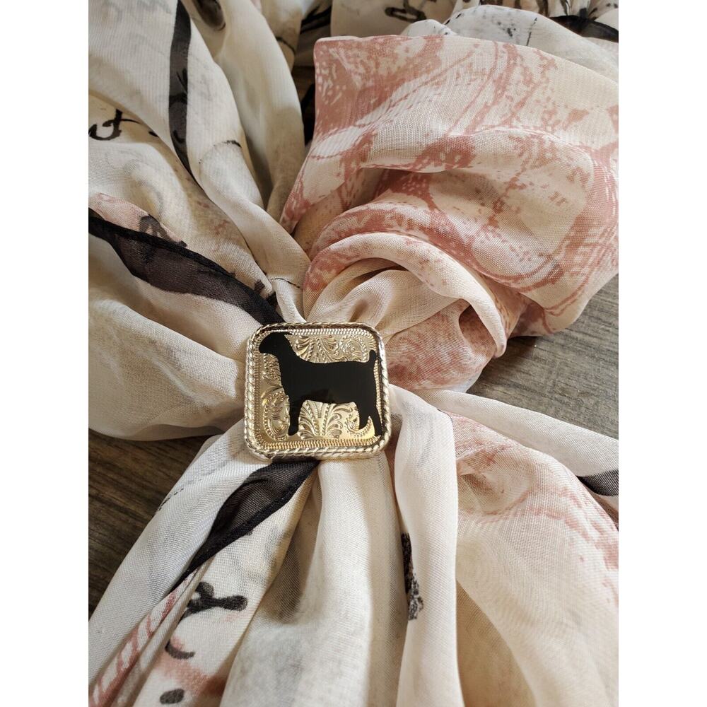 SLIDE Scarf Wild Rag Scarves Slide Western Cowgirl custom show goat ffa 4h gift